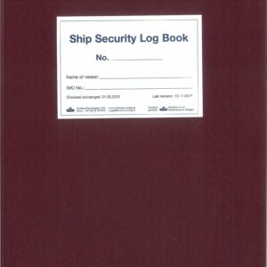 Ship Security Log Book 英文 紅皮