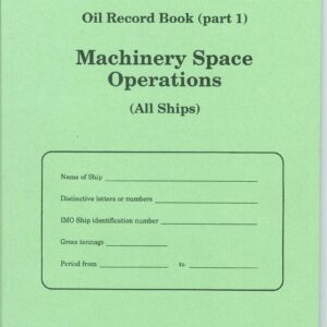 油料紀錄簿 Oil Record Book All Ships 英文 Part. 1