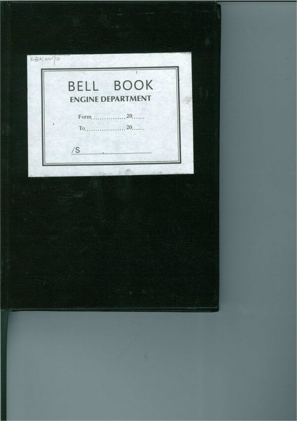 車鐘紀錄簿 Bell Book 日式 機艙