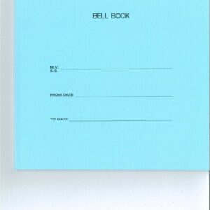 車鐘記錄簿 BELL BOOK 英文 藍皮