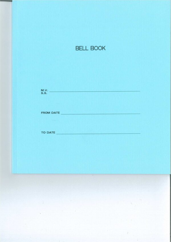 車鐘記錄簿 BELL BOOK 英文 藍皮