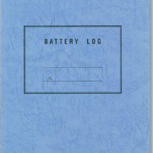 電池使用記錄簿 BATTERY LOG BOOK