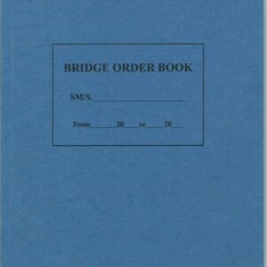 BRIDGE ORDER BOOK STANDING ORDER BOOK