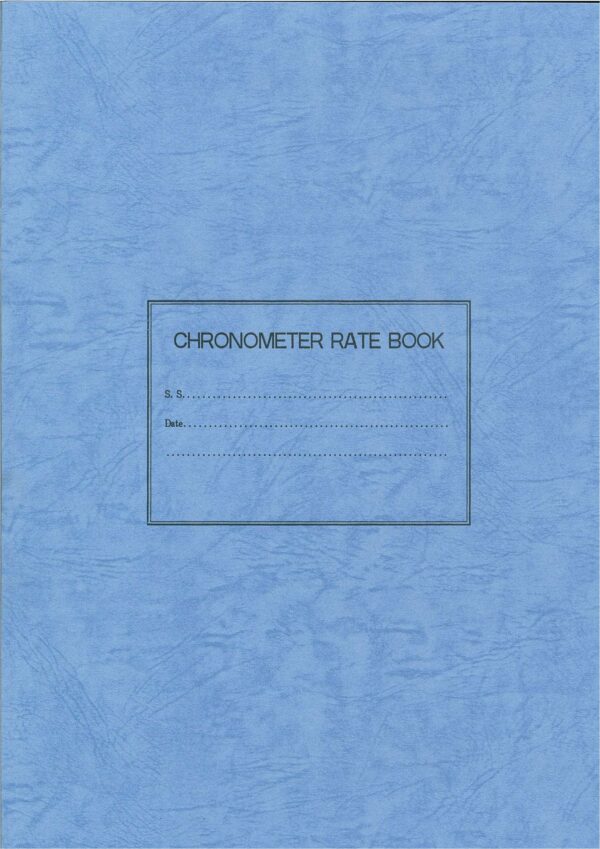 天文鐘 經線儀 記錄簿 CHRONOMETER LOG BOOK
