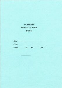 羅經記錄簿(COMPASS OBSERVATION BOOK) | 弘運海技有限公司