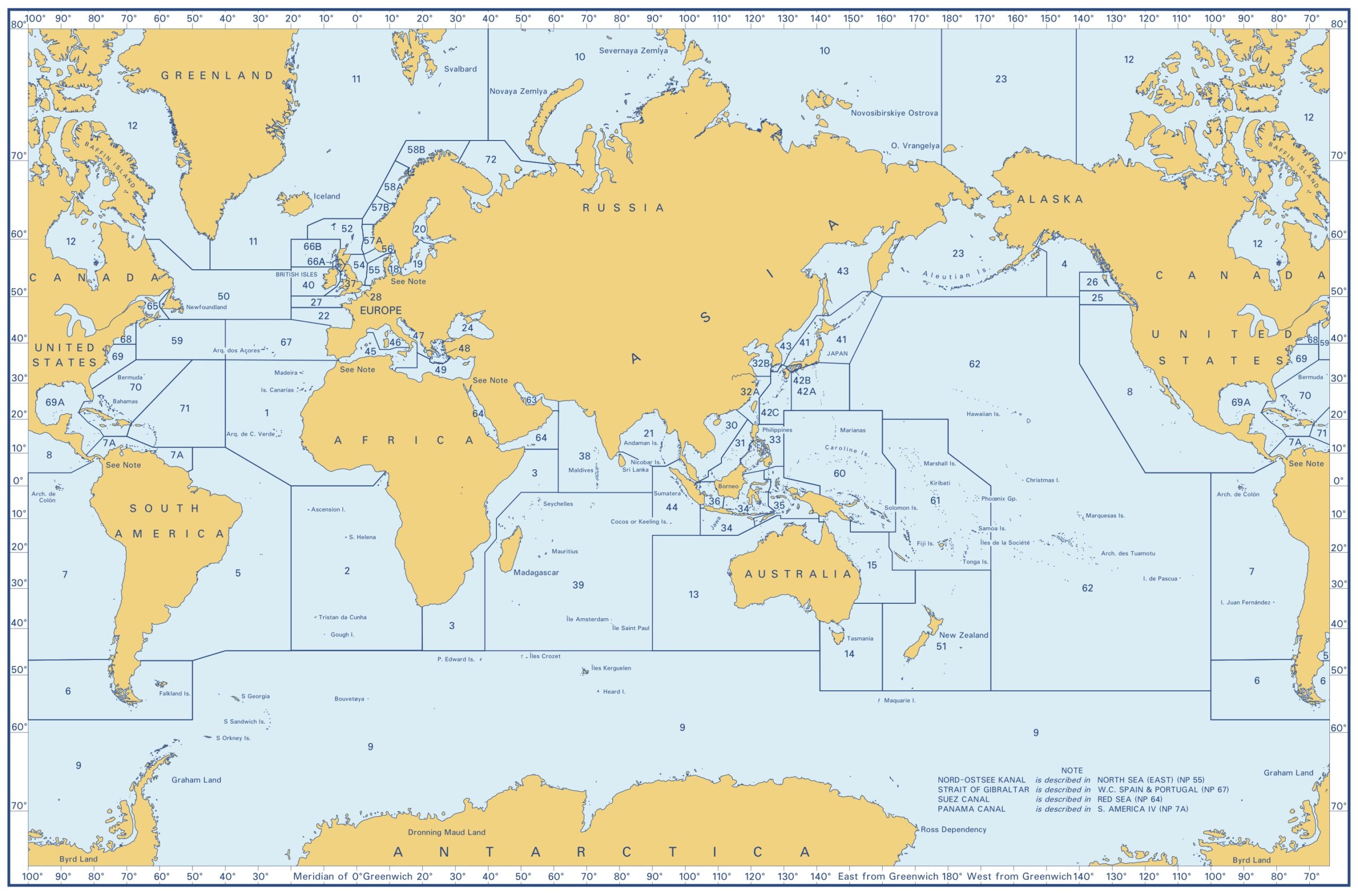 Sailing Directions Coverage Diagram